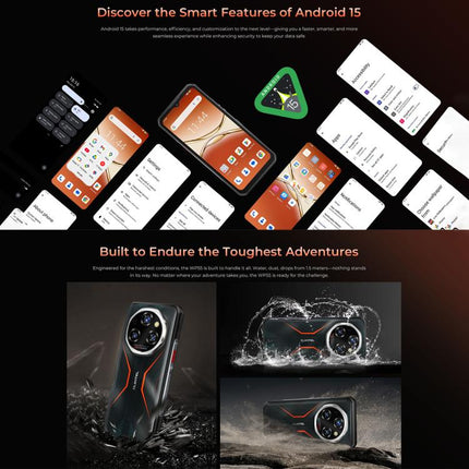 Oukitel WP55 5G Rugged Phone, 12GB+256GB, 108MP Camera, Fingerprint Identification, 6.6 inch MediaTek Dimensity 7025 Octa Core, NFC, OTG, Network: 5G