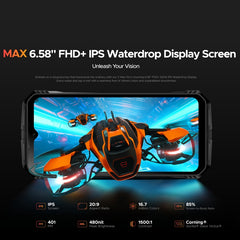 DOOGEE V Max Pro Rugged Phone, 12GB+512GB, 6.58 inch Android 14 Dimensity 7050 Octa Core 2.6GHz, Network: 5G, OTG, NFC