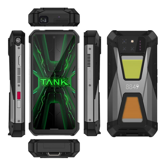 Teléfono robusto con proyector de visión nocturna Unihertz 8849 Tank 3S, 16 GB + 512 GB, 6,79 pulgadas, Android 14, dimensión 8200 Octa Core, red: 5G, Tank 3S 16 GB + 512 GB