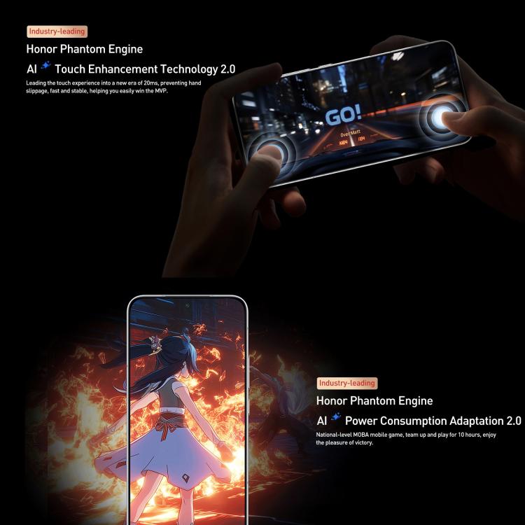 Honor GT Pro, 12GB+256GB, Ultrasonic Fingerprint, 6.78 inch MagicOS 9.0 / Android 15 Snapdragon 8 Elite Octa Core, Network: 5G, NFC, OTG, 12GB+256GB