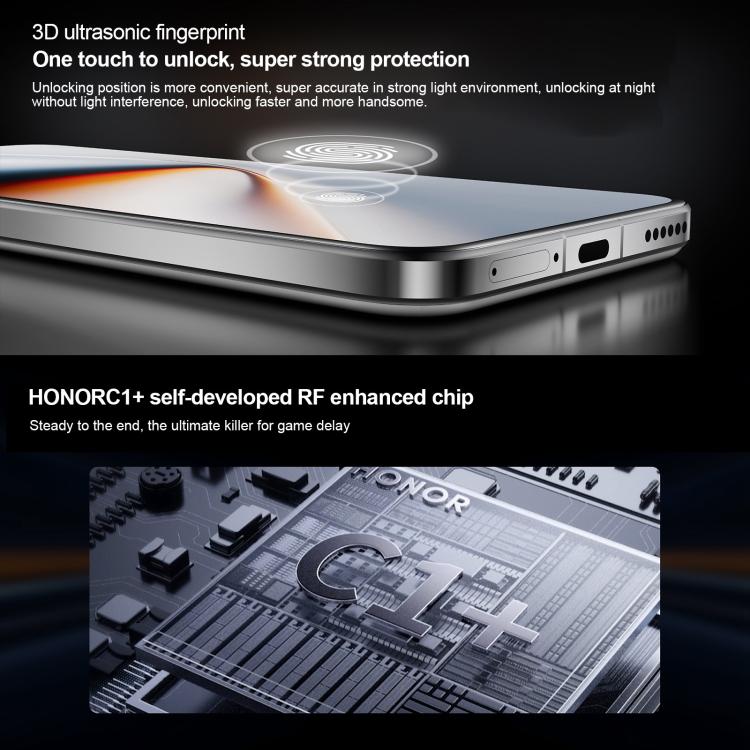 Honor GT Pro, 12GB+256GB, Ultrasonic Fingerprint, 6.78 inch MagicOS 9.0 / Android 15 Snapdragon 8 Elite Octa Core, Network: 5G, NFC, OTG, 12GB+256GB