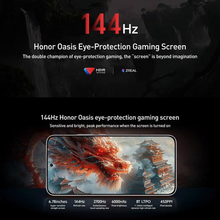 Honor GT Pro, 112GB+512GB, Ultrasonic Fingerprint, 6.78 inch MagicOS 9.0 / Android 15 Snapdragon 8 Elite Octa Core, Network: 5G, NFC, OTG