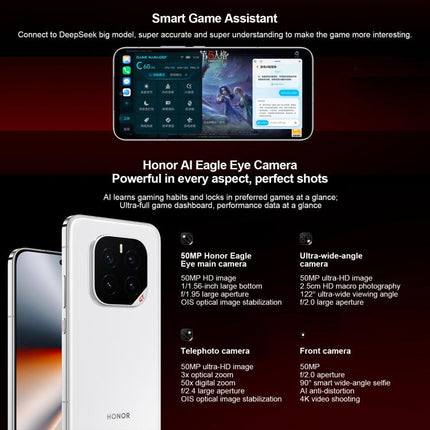 Honor GT Pro, 16GB+512GB, Ultrasonic Fingerprint, 6.78 inch MagicOS 9.0 / Android 15 Snapdragon 8 Elite Octa Core, Network: 5G, NFC, OTG