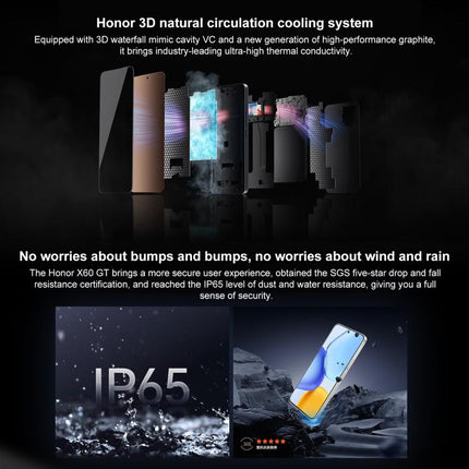 Honor X60 GT, 12GB+512GB, In-screen Fingerprint, 6.7 inch MagicOS 9.0 Android 15.0 Snapdragon 8+ Gen 1 Octa Core, Network: 5G, OTG, NFC, 12GB+512GB