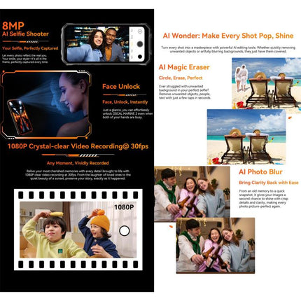 Blackview Oscal Marine 2, 8GB+256GB, 6.56 inch Android 15 Unisoc UMS9230E T615 Octa Core, Network: 4G, OTG, NFC