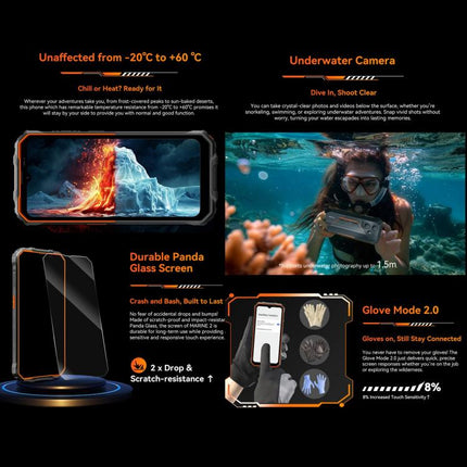Blackview Oscal Marine 2, 8GB+256GB, 6.56 inch Android 15 Unisoc UMS9230E T615 Octa Core, Network: 4G, OTG, NFC