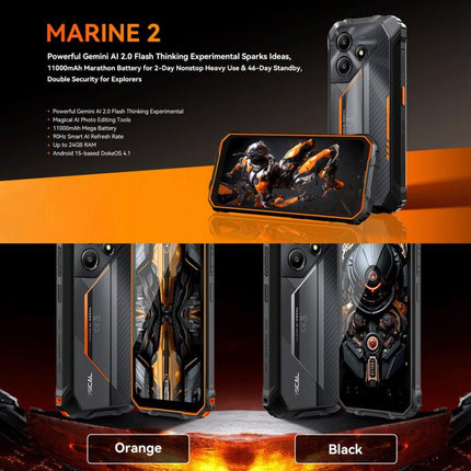 Blackview Oscal Marine 2, 8GB+256GB, 6.56 inch Android 15 Unisoc UMS9230E T615 Octa Core, Network: 4G, OTG, NFC