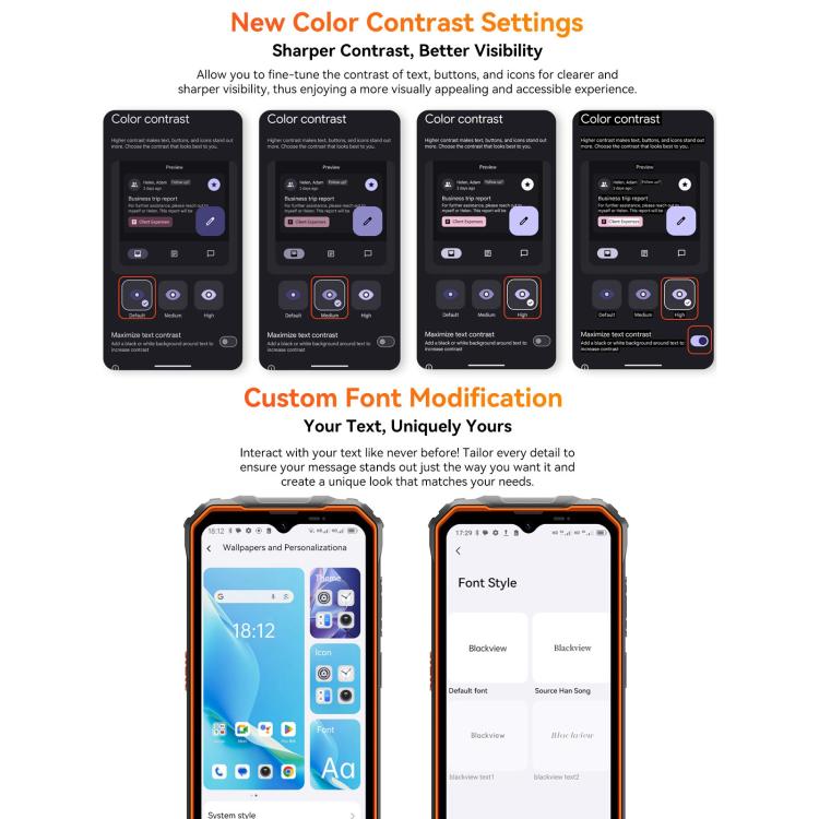Blackview Oscal Marine 2, 8GB+256GB, 6.56 inch Android 15 Unisoc UMS9230E T615 Octa Core, Network: 4G, OTG, NFC, 8GB+256GB
