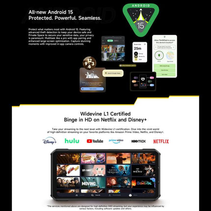 Ulefone Armor 30, 12GB+512GB, Night Vision, IP68/IP69K Rugged Phone, 6.95 inch Android 15 MediaTek Helio G100 Octa Core, Network: 4G, NFC, OTG