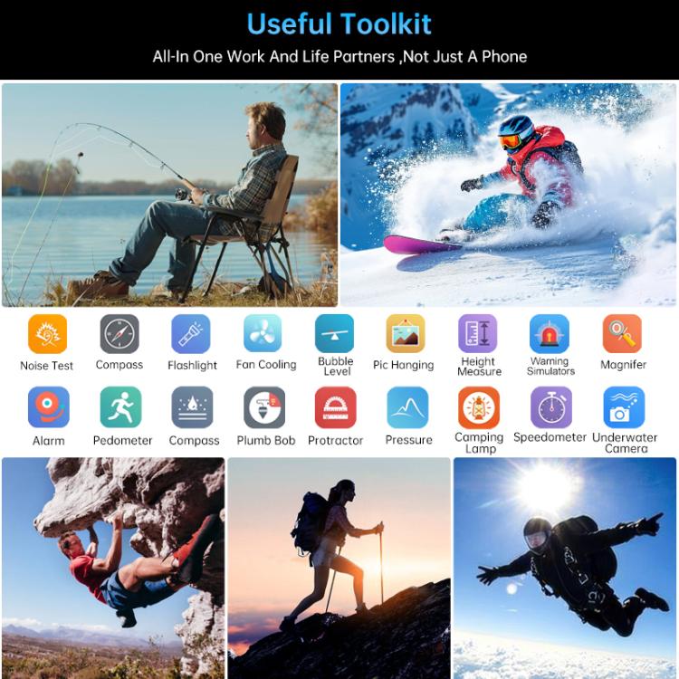 Unihertz Tank 4 Pro Projector Rugged Phone, 16GB+512GB, Night Vision, 6.73 inch Android 13 Dimensity 8300 Octa Core, Network: 5G, NFC