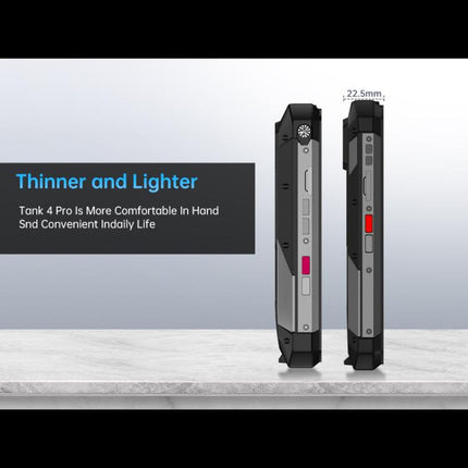 Unihertz Tank 4 Pro Projector Rugged Phone, 16GB+512GB, Night Vision, 6.73 inch Android 13 Dimensity 8300 Octa Core, Network: 5G, NFC, 16GB+512GB