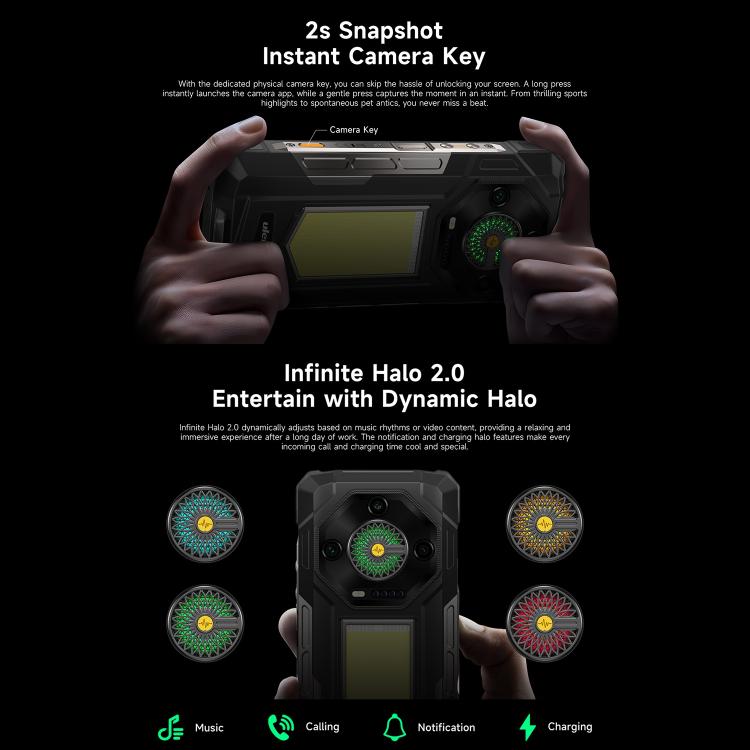 Ulefone Armor 33 Rugged Phone, 12GB+512GB, 6.95 inch Android 15 MediaTek Helio G100 Octa Core, Network: 4G, OTG, NFC, LED Light