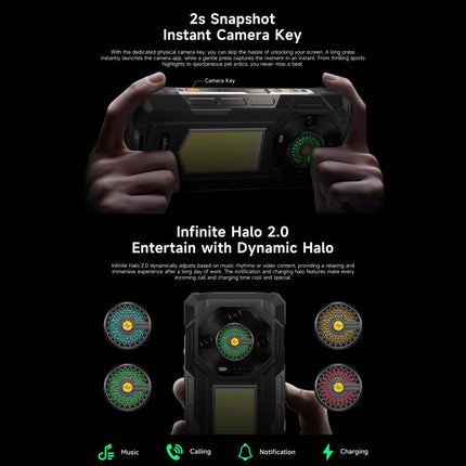 Ulefone Armor 33 Rugged Phone, 12GB+512GB, 6.95 inch Android 15 MediaTek Helio G100 Octa Core, Network: 4G, OTG, NFC, LED Light, Armor 33