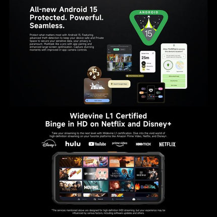 Ulefone Armor 33 Rugged Phone, 12GB+512GB, 6.95 inch Android 15 MediaTek Helio G100 Octa Core, Network: 4G, OTG, NFC, LED Light, Armor 33