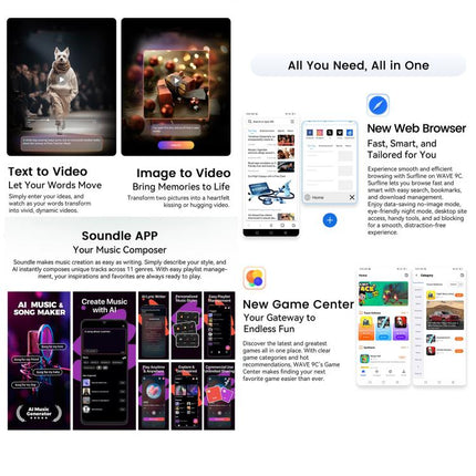 Blackview WAVE 9C, 4GB+128GB, 6.56 inch Android 15 Unisoc T603 SC9863A Octa Core, Network: 4G, OTG, 4GB+128GB