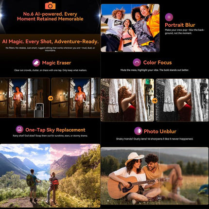 Blackview FORT 1, 6GB+256GB, 6.56 inch Android 15 Unisoc UMS9230E T615 Octa Core, Network: 4G, OTG, NFC