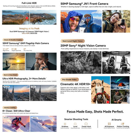 Blackview XPLORE 2 Projector, Night Vision, 16GB+1TB, 6.73 inch Android 15 Dimensity 8300 MT6897 Octa Core, Network: 5G, OTG, NFC, XPLORE 2 Projector, 16GB+1TB