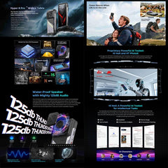 HOTWAV Hyper 8 Pro Rugged Phone, 12GB+512GB, 6.6 inch Android 15 MediaTek MT8791 Dimensity 7050 Octa Core, Network: 5G, OTG, NFC