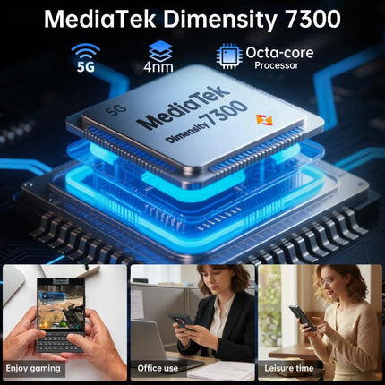 Unihertz Titan 2 QWERTY Physical Keyboard Phone, 12GB+512GB, Fingerprint, 4.5 inch + 2 inch Android 15 Dimensity 7300 5G Octa-Core, Network: 5G, NFC, OTG