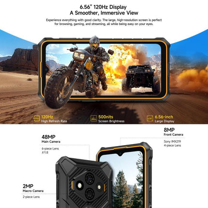 Ulefone RugKing 3 Pro, 8GB+128GB, IP68/IP69K Rugged Phone, 6.56 inch Android 15 Unisoc T7250 Octa Core, Network: 4G, NFC, OTG, RugKing 3 Pro, 8GB+128GB