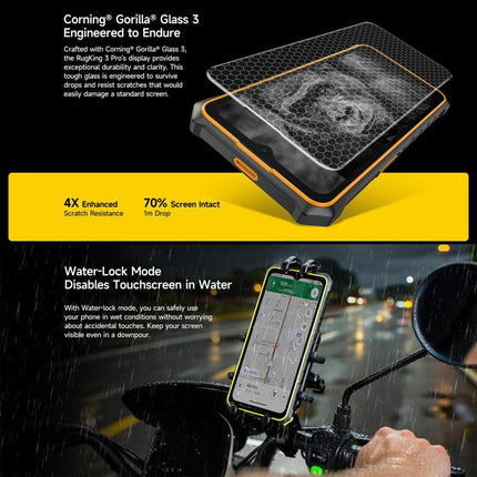 Ulefone RugKing 3 Pro, 8GB+128GB, IP68/IP69K Rugged Phone, 6.56 inch Android 15 Unisoc T7250 Octa Core, Network: 4G, NFC, OTG, RugKing 3 Pro, RugKing 3 Pro, 8GB+128GB