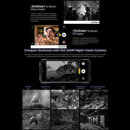 HOTWAV Cyper 16 Pro Rugged Phone, 8GB+512GB, 6.6 inch Android 15 MediaTek MT6789H Helio G100 Octa, Network: 5G, OTG, NFC