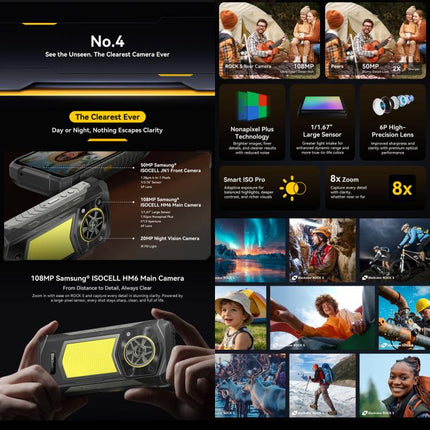 Blackview ROCK 5 Rugged Phone, 12GB+256GB, 6.67 inch Android 16 Helio G100 MT8781 Octa Core, Network: 5G, OTG, NFC, 12GB+256GB