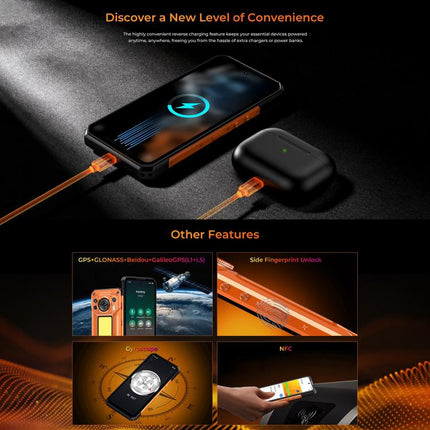 Oukitel WP500 Ultra Rugged Phone, Thermal Imaging, 12GB+1TB, 108MP Camera, Fingerprint Identification, 6.78 inch Android 16 MTK Dimensity 8300 Octa Core, NFC, OTG, Network: 5G, WP500 Ultra