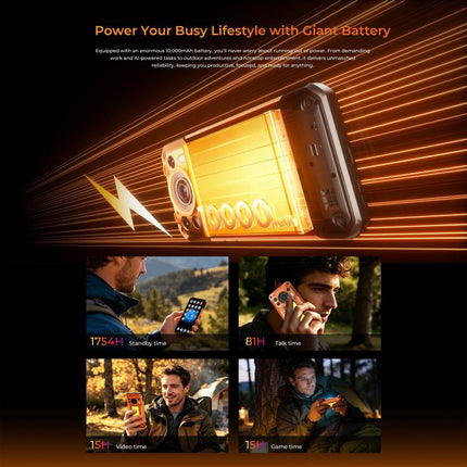 Oukitel WP500 Ultra Rugged Phone, Thermal Imaging, 12GB+1TB, 108MP Camera, Fingerprint Identification, 6.78 inch Android 16 MTK Dimensity 8300 Octa Core, NFC, OTG, Network: 5G, WP500 Ultra