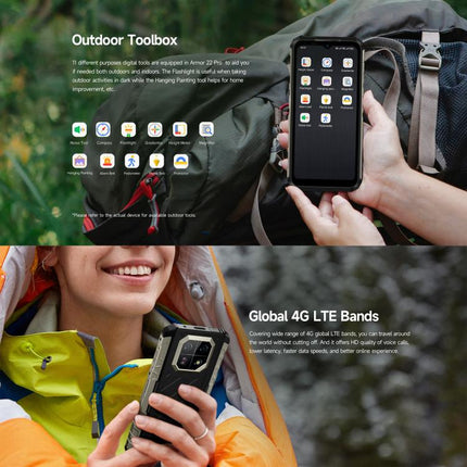 Ulefone Armor 22 Pro IP68/IP69K Rugged Phone, 8GB+256GB, 6.58 inch Android 16 MediaTek Helio G200 Octa Core, Network: 4G, NFC, OTG