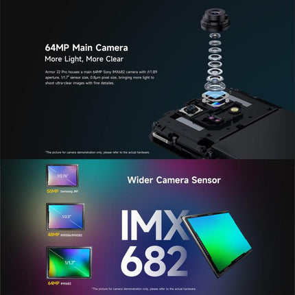 Ulefone Armor 22 Pro IP68/IP69K Rugged Phone, 8GB+256GB, 6.58 inch Android 16 MediaTek Helio G200 Octa Core, Network: 4G, NFC, OTG