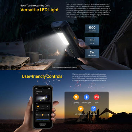 Ulefone Armor 24 Pro IP68/IP69K Rugged Phone, 12GB+256GB, 6.78 inch Android 16 MediaTek Helio G200 Octa Core, Network: 4G, NFC, OTG