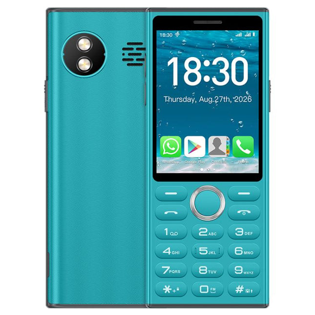 A6 Keypad Phone, 2GB+16GB, 2.83 inch Android 9 Mediatek MT6762C Octa Core, Network: 4G, Support Google Store, No Camera, No Camera
