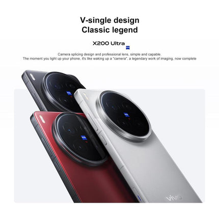 vivo X200 Ultra, 12GB+256GB, Face ID / 3D Ultrasonic Fingerprint, 6.82 inch OriginOS 5 / Android 15 Snapdragon 8 Elite Octa Core, OTG, NFC, Network: 5G, Support Google Play, 12GB+256GB