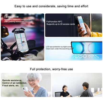 vivo Y300t, 8GB+256GB, Face ID / Side Fingerprint,  6.72 inch Android 15 OriginOS 5 Dimensity 7300 Octa Core, OTG, NFC, Network: 5G, 12GB+256GB