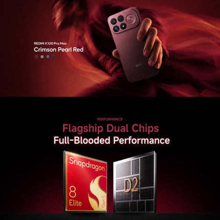 Xiaomi Redmi K100 Pro Max, 16GB+256GB, 6.9 inch Xiaomi HyperOS 3 Snapdragon 8 Elite Gen 5 Octa Core, NFC, Network: 5G, 16GB+256GB
