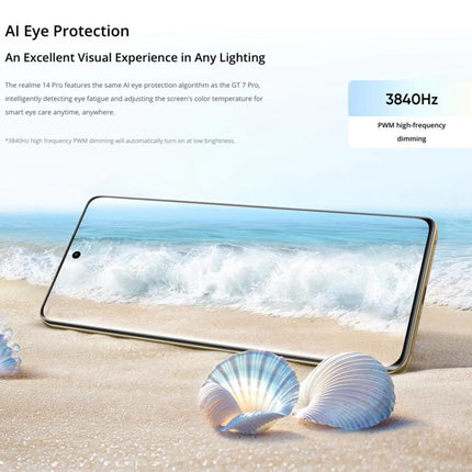 Realme 14 Pro, 16GB+256GB, Screen Fingerprint Identification, 6.77 inch Realme UI 6.0 Dimensity 7300 Octa Core, NFC, Network: 5G