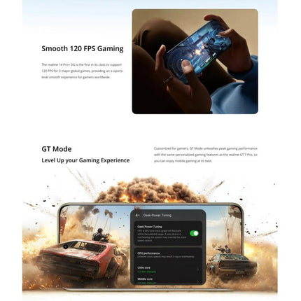 Realme 14 Pro+, 12GB+512GB, Screen Fingerprint Identification, 6.83 inch Realme UI 6.0 Snapdragon 7s Gen 3 Octa Core, NFC, Network: 5G