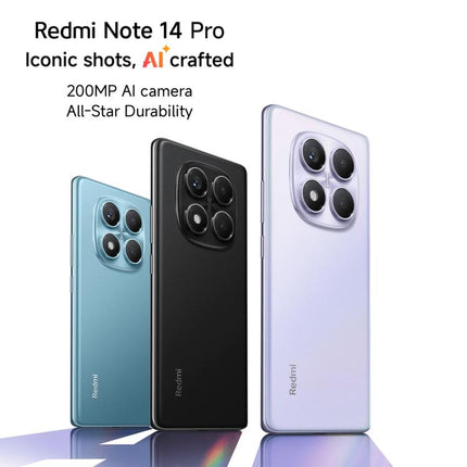 Xiaomi Redmi Note 14 Pro 4G Global, 8GB+256GB, In-screen Fingerprint, 6.67 inch Xiaomi HyperOS Helio G100-Ultra Octa Core, NFC, Network: 4G