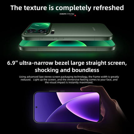 Xiaomi 17 Pro Max, 16GB+512GB, 3D Ultrasonic Fingerprint, 6.9 inch + 2.9 inch Xiaomi HyperOS 3 Snapdragon 8 Elite Gen 5 Octa Core, NFC, Network: 5G, 16GB+512GB
