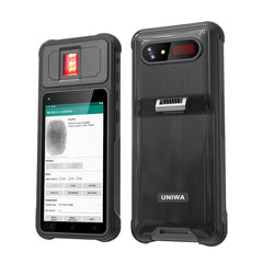 UNIWA F501 Handheld Scanner Phone with Fingerprint Reader, 2GB+32GB, 5.0 inch Android 12, MT6762 Octa Core, 4G Network, AU Plug, AU Plug