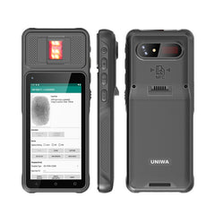 UNIWA F501 Handheld Scanner Phone with Fingerprint Reader, 2GB+32GB, 5.0 inch Android 12, MT6762 Octa Core, 4G Network, AU Plug, AU Plug