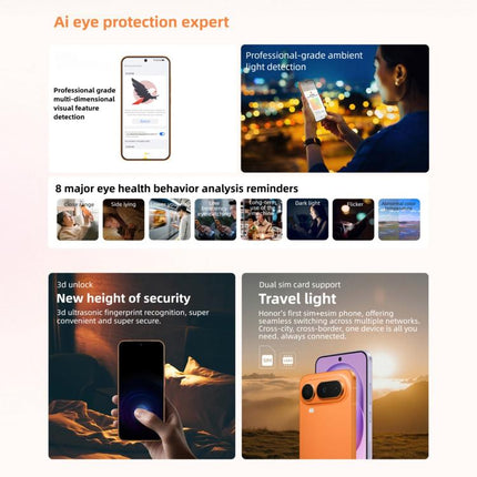 Honor Magic8 Pro Air, 16GB+1TB, Screen Fingerprint, 6.31 inch MagicOS 10.0 / Android 16 Dimensity 9500 Octa Core, Network: 5G, NFC, OTG, 16GB+1TB