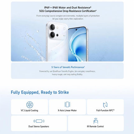 vivo S60 Vitality, 12GB+512GB, 6.59 inch Android 16 OriginOS 6 Dimensity 7500 Full Power Version Octa Core, OTG, NFC, Network: 5G, Support Google Play, 12GB+512GB
