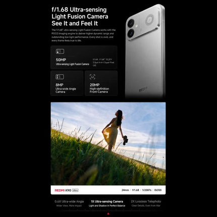 Xiaomi Redmi K90 Ultra, 16GB+256GB, 6.83 inch Xiaomi HyperOS 3 Snapdragon 8 Elite Octa Core, NFC, Network: 5G, 16GB+256GB