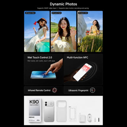 Xiaomi Redmi K90 Ultra, 16GB+256GB, 6.83 inch Xiaomi HyperOS 3 Snapdragon 8 Elite Octa Core, NFC, Network: 5G, 16GB+256GB