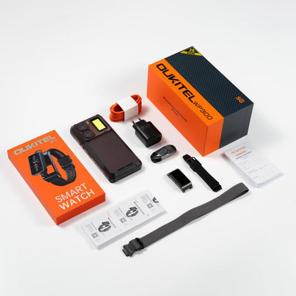 Oukitel WP300 Rugged Phone with Watch, 12GB+512GB, 6.8 inch Android 15 MediaTek Dimensity 7050 Octa Core, NFC, OTG, Network: 5G