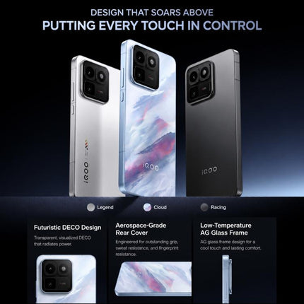 vivo iQOO 15T, 16GB+256GB, Ultrasonic 3D Fingerprint, 6.82 inch Android 16 OriginOS 6 Dimensity 9500 Monster Octa Core, OTG, NFC, Network: 5G, Support Google Play, 16GB+256GB