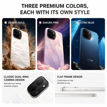 vivo Y600 Turbo, 12GB+256GB, In-screen Fingerprint, 6.83 inch Android 16 OriginOS 6 Snapdragon 7s Gen 4 Octa Core, OTG, NFC, Network: 5G, 12GB+512GB
