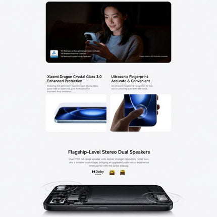 Xiaomi 17 Max, 16GB+256GB, 3D Ultrasonic Fingerprint, 6.9 inch Xiaomi HyperOS 3 Snapdragon 8 Elite Gen 5 Octa Core, NFC, Network: 5G, 16GB+256GB